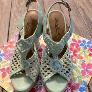 Adorable Lucky brand wedges mint green